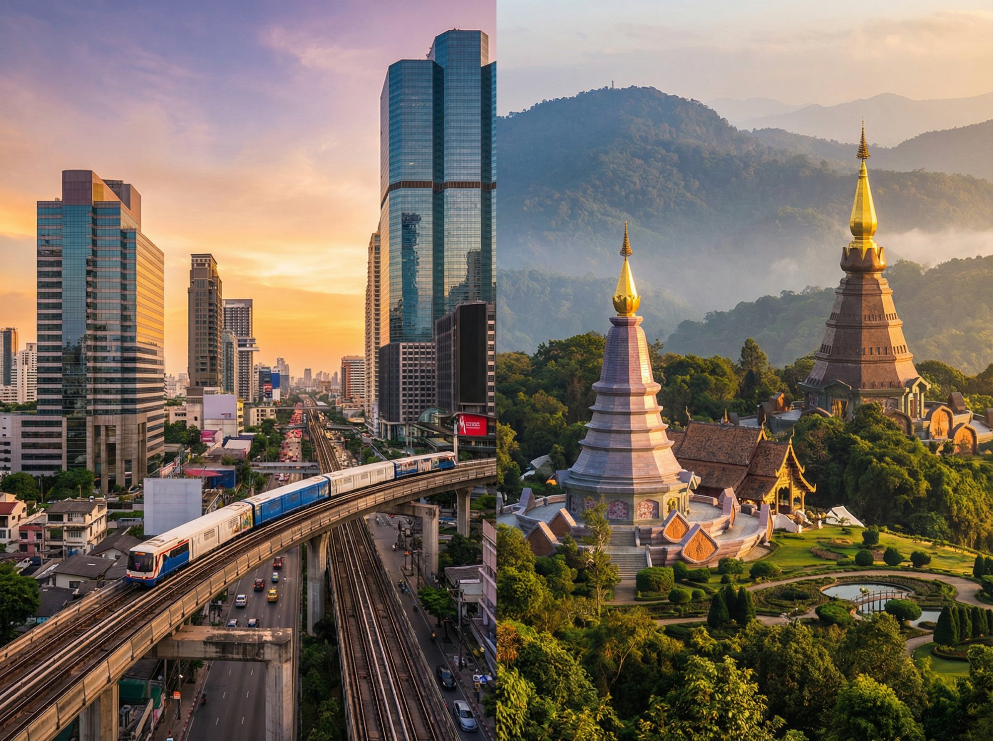 Bangkok vs Chiang Mai