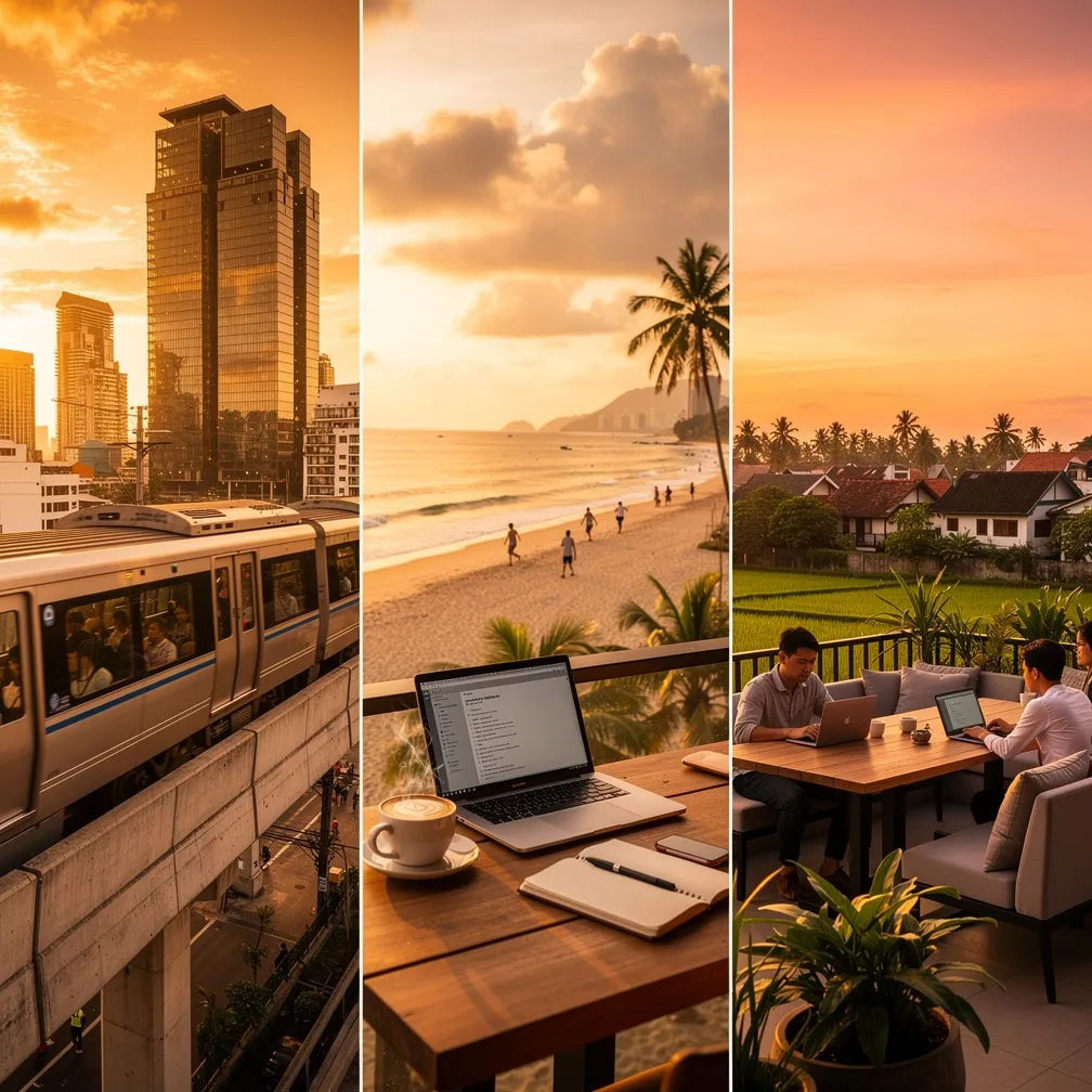 Best cities Southeast Asia remote work 2026 — Bangkok, HCMC, Da Nang, Chiang Mai, Bali, Penang ranked